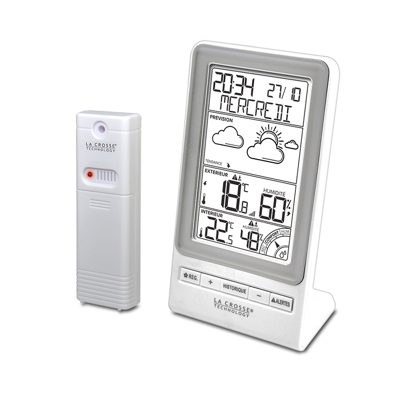 WS6819 BLANC ARGENT Station simple La Crosse Technology WS6819WHI-SIL